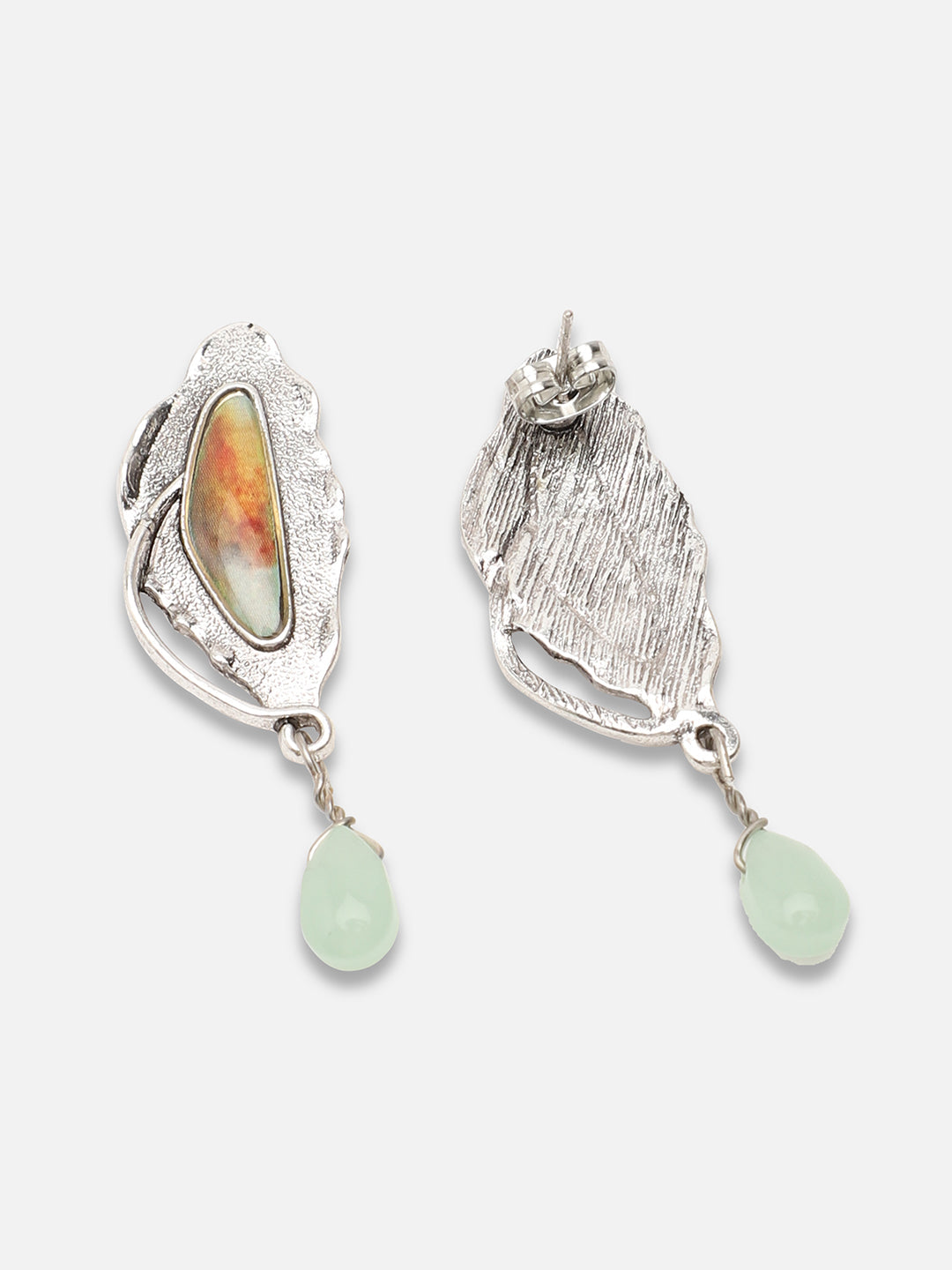 GOLD PLATED PARTY DESIGNER STONE DROP EARRING FOR WOMEN