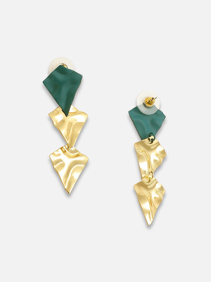 GOLD PLATED PARTY DESIGNER DROP EARRING FOR WOMEN