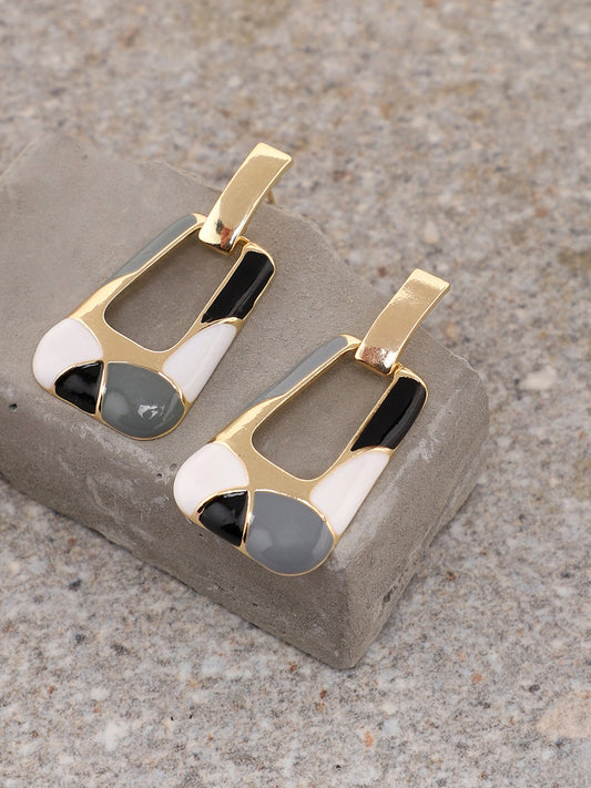 GOLD PLATED PARTY DESIGNER DROP EARRING FOR WOMEN