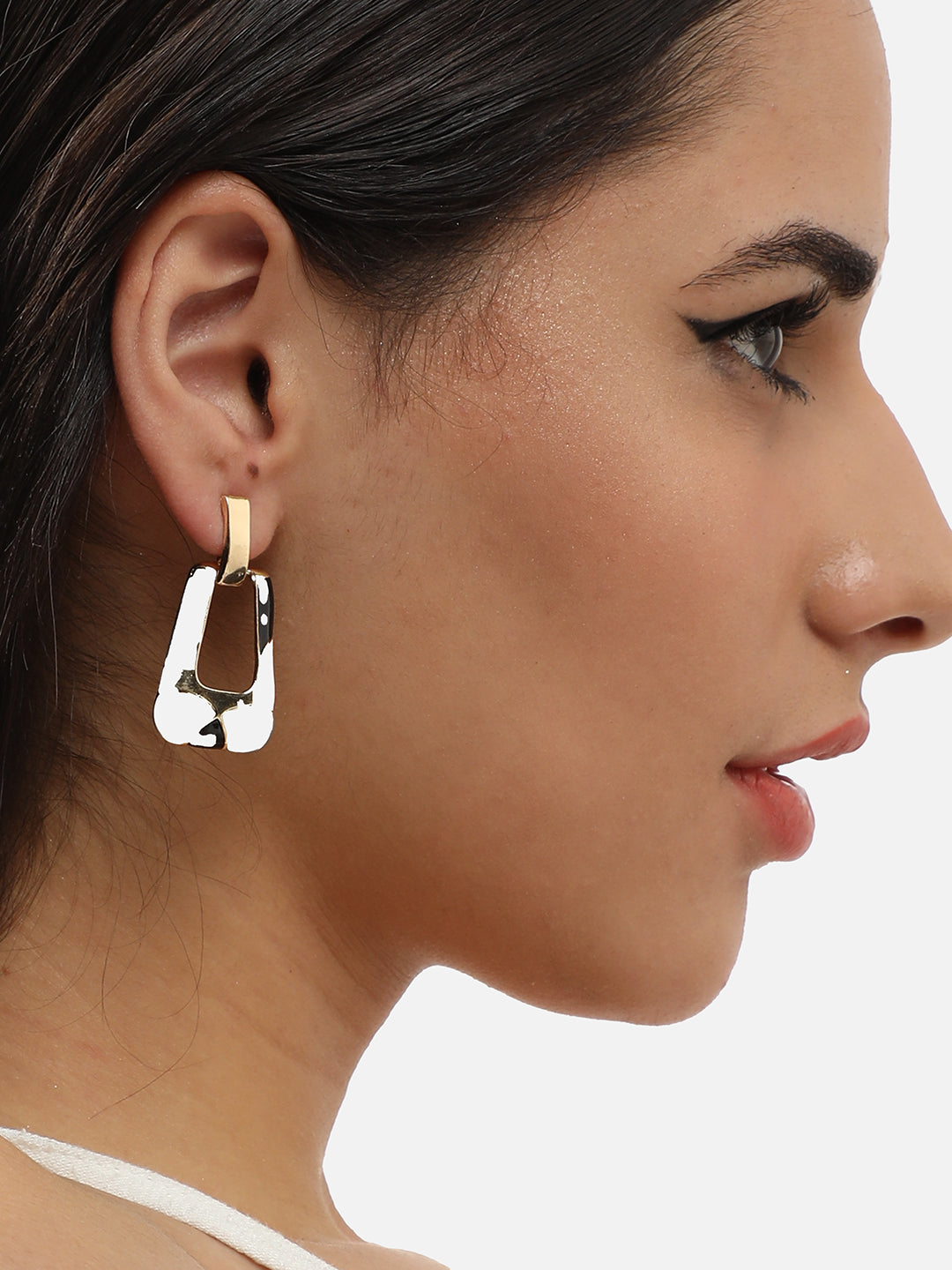 GOLD PLATED PARTY DESIGNER DROP EARRING FOR WOMEN
