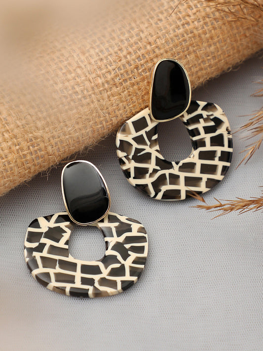 GOLD PLATED PARTY DESIGNER DROP EARRING FOR WOMEN