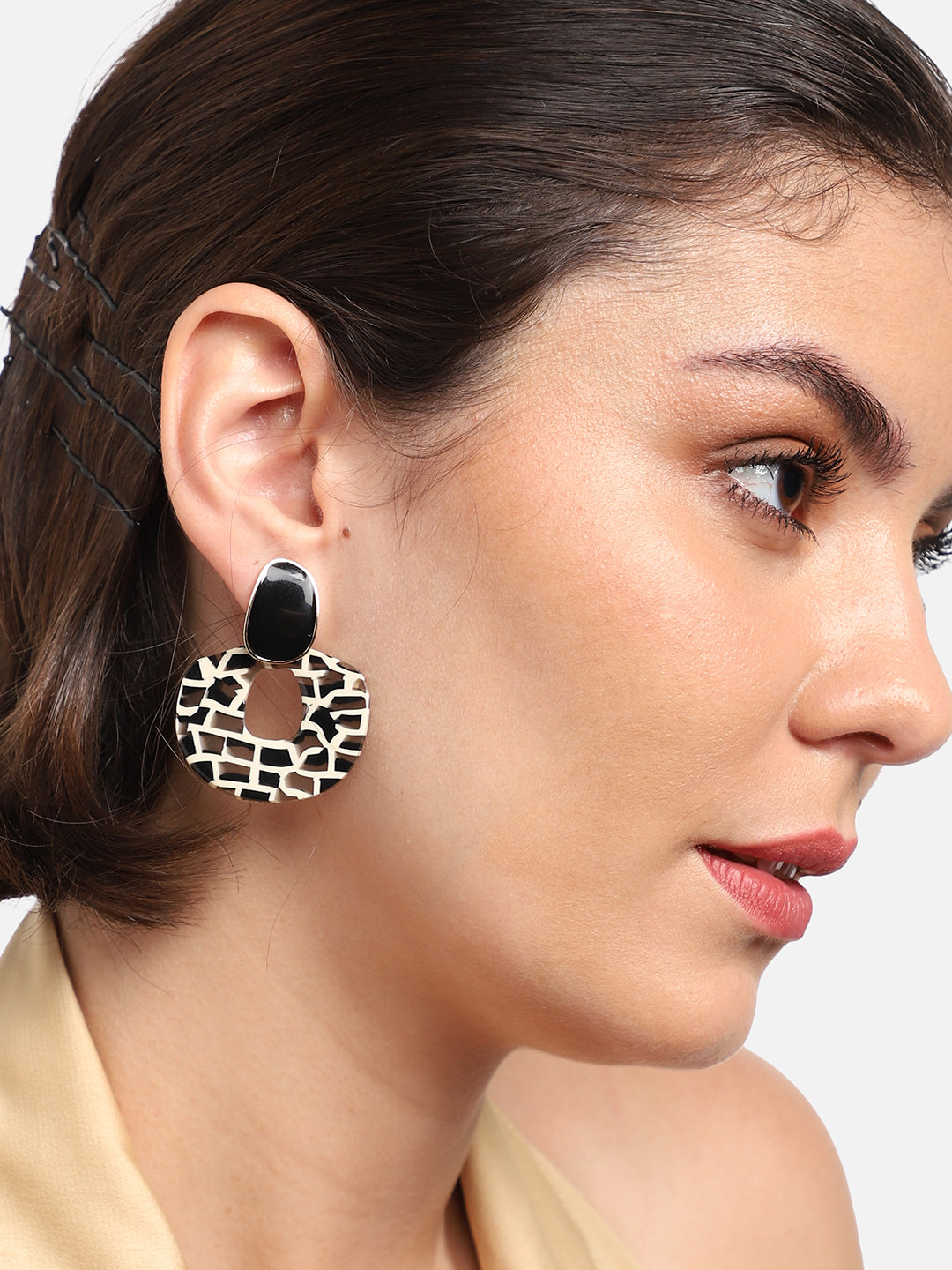 GOLD PLATED PARTY DESIGNER DROP EARRING FOR WOMEN