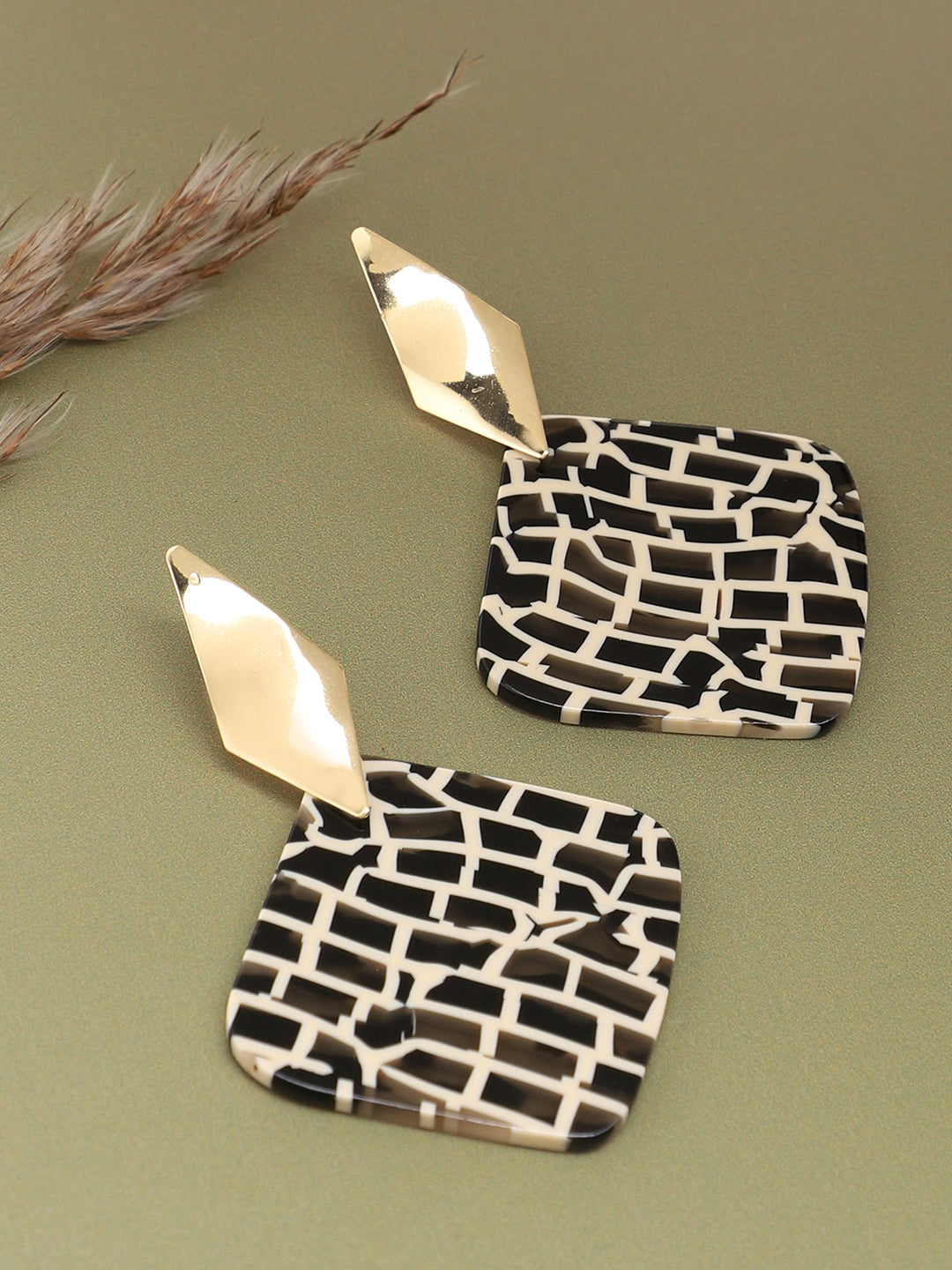 GOLD PLATED PARTY DESIGNER DROP EARRING FOR WOMEN