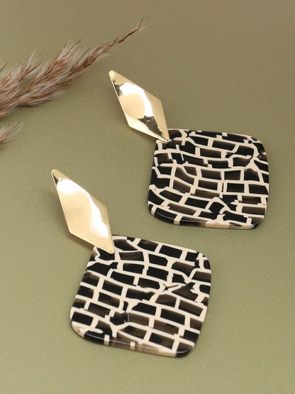 GOLD PLATED PARTY DESIGNER DROP EARRING FOR WOMEN