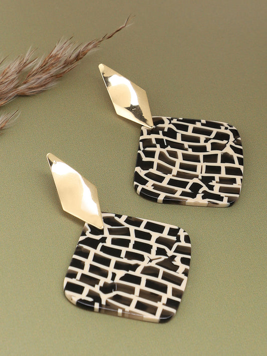 GOLD PLATED PARTY DESIGNER DROP EARRING FOR WOMEN