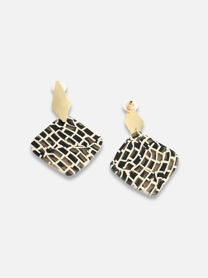 GOLD PLATED PARTY DESIGNER DROP EARRING FOR WOMEN