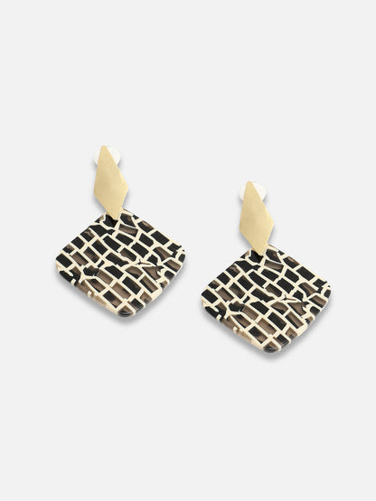 GOLD PLATED PARTY DESIGNER DROP EARRING FOR WOMEN