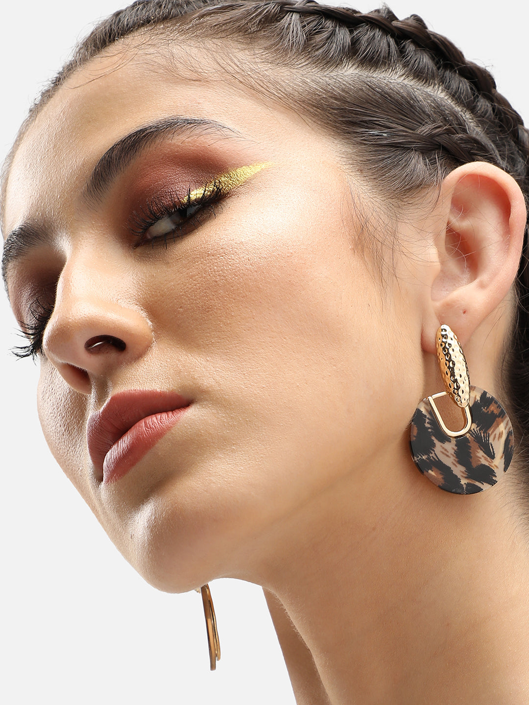 GOLD PLATED PARTY DESIGNER DROP EARRING FOR WOMEN