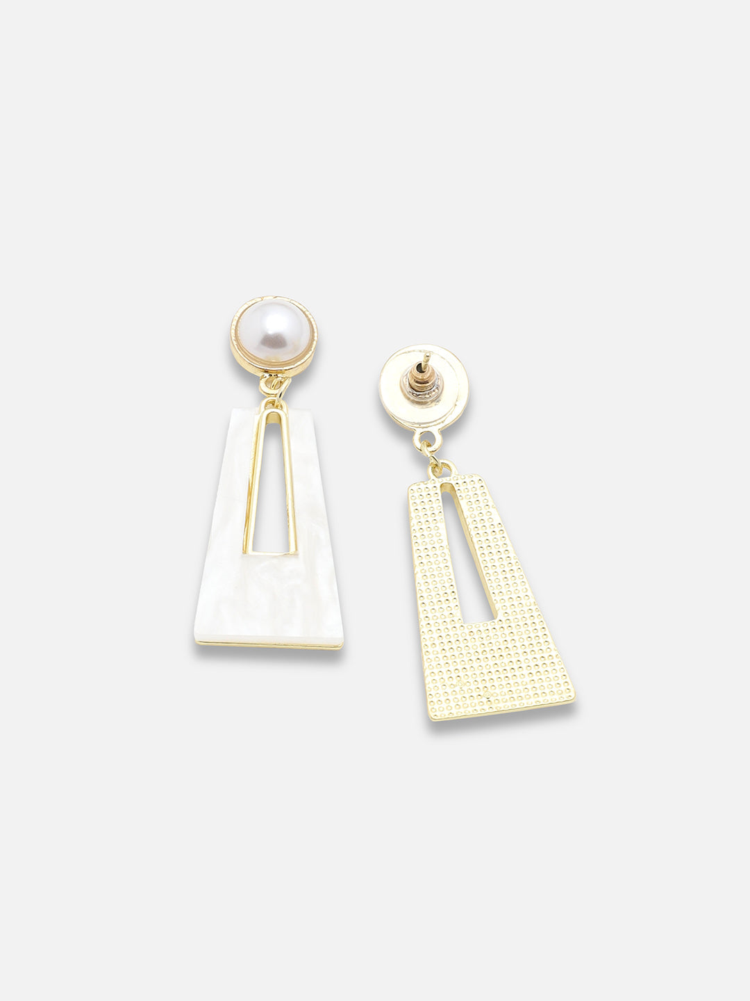 Gold Plated Party Pearls Drop Earring For Women