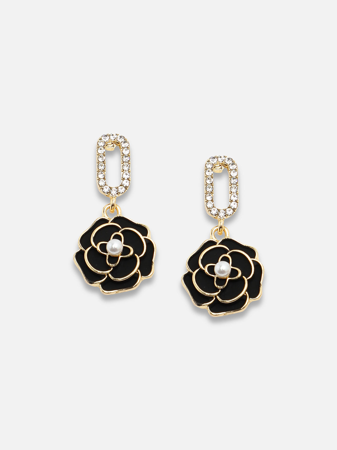 Gold Plated Party Designer Stone Drop Earring For Women