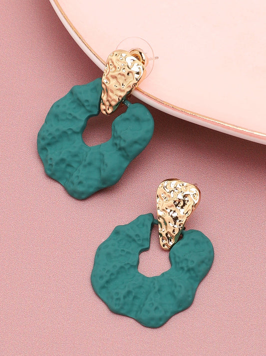 GOLD PLATED PARTY DESIGNER DROP EARRING FOR WOMEN