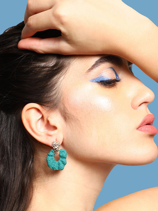 GOLD PLATED PARTY DESIGNER DROP EARRING FOR WOMEN