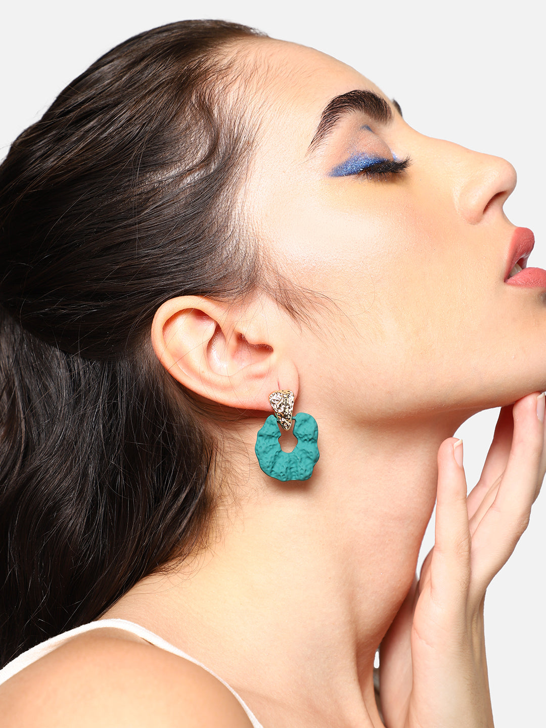 GOLD PLATED PARTY DESIGNER DROP EARRING FOR WOMEN