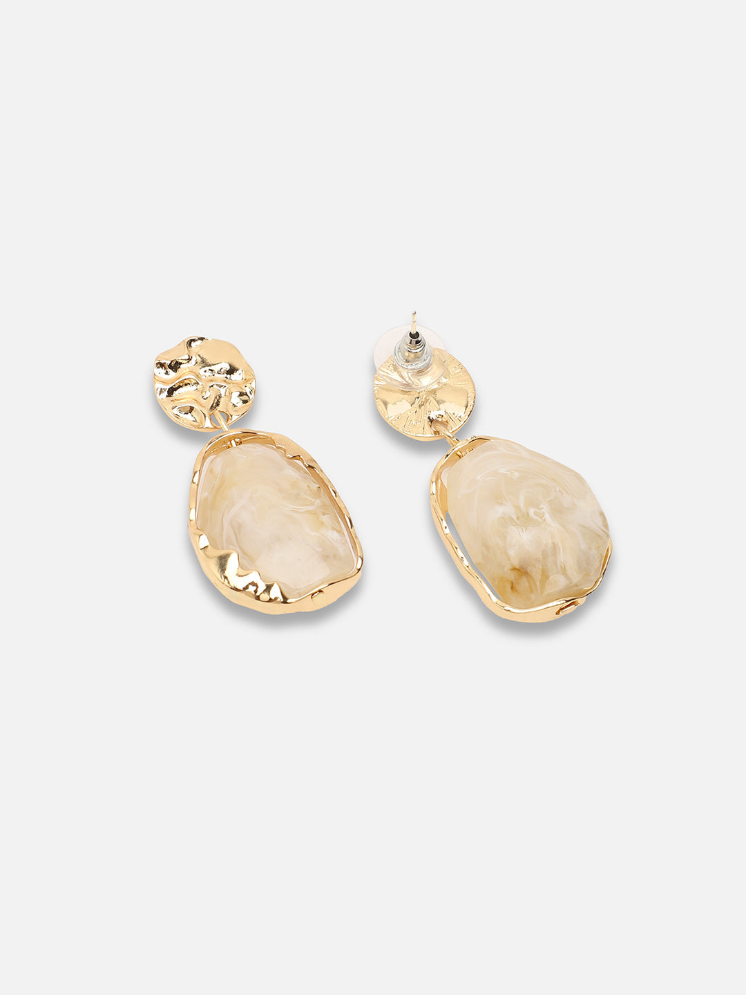 Gold Plated Party Designer Stone Drop Earring For Women