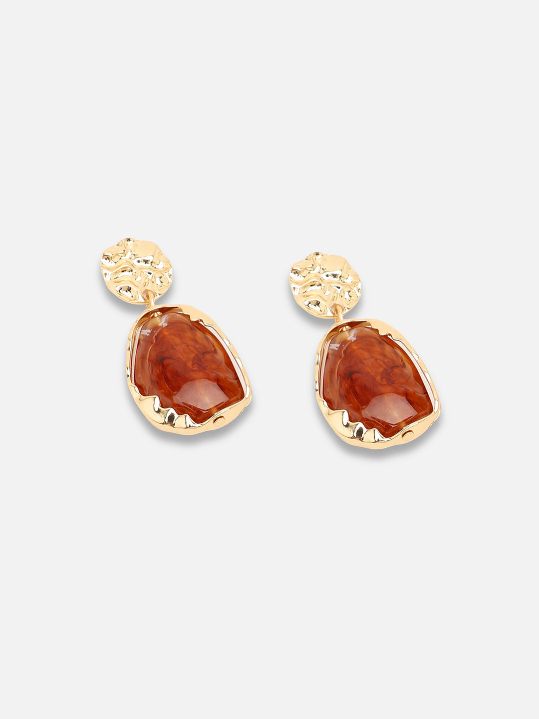 Gold Plated Party Designer Stone Drop Earring For Women