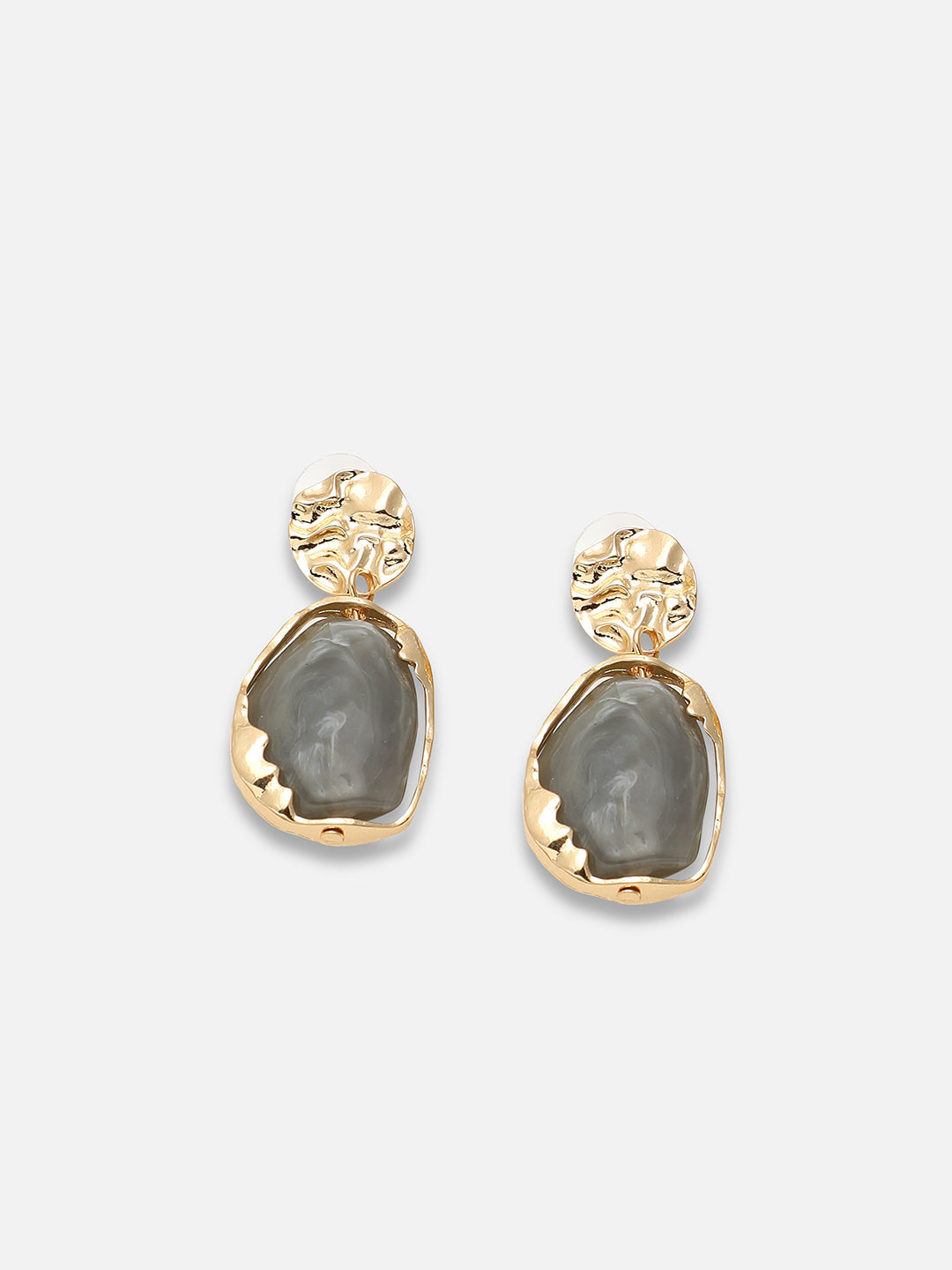 Gold Plated Party Designer Stone Drop Earring For Women
