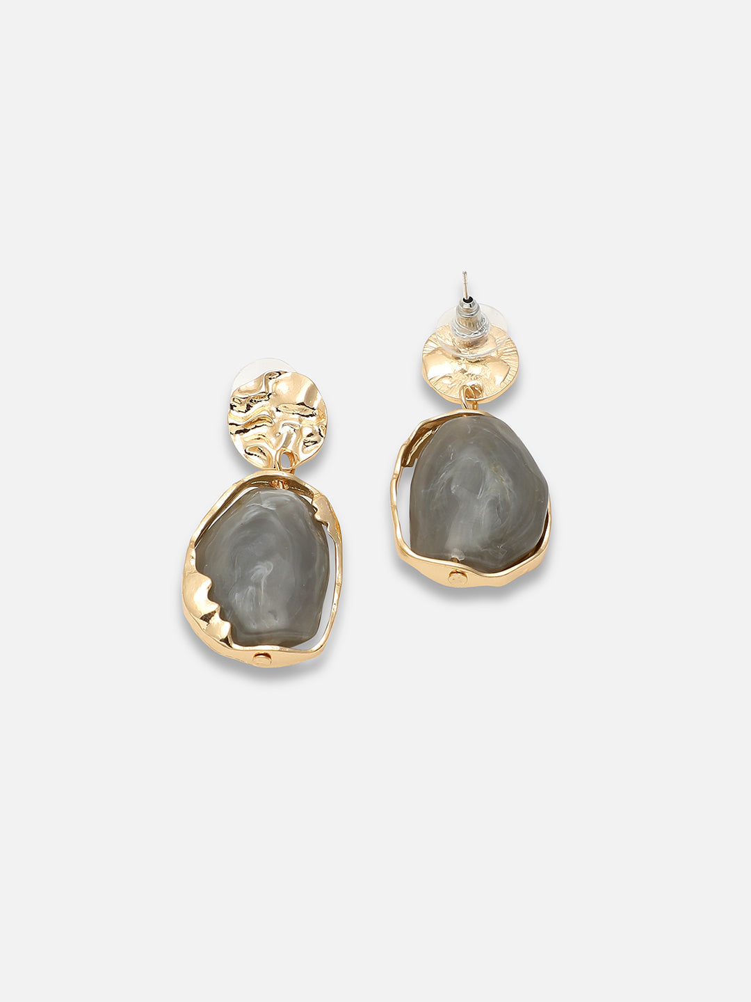 Gold Plated Party Designer Stone Drop Earring For Women