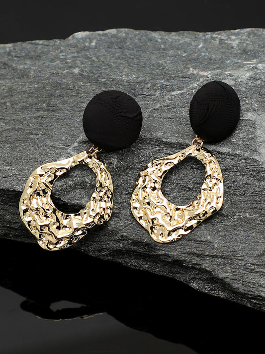 GOLD PLATED PARTY DESIGNER DROP EARRING FOR WOMEN