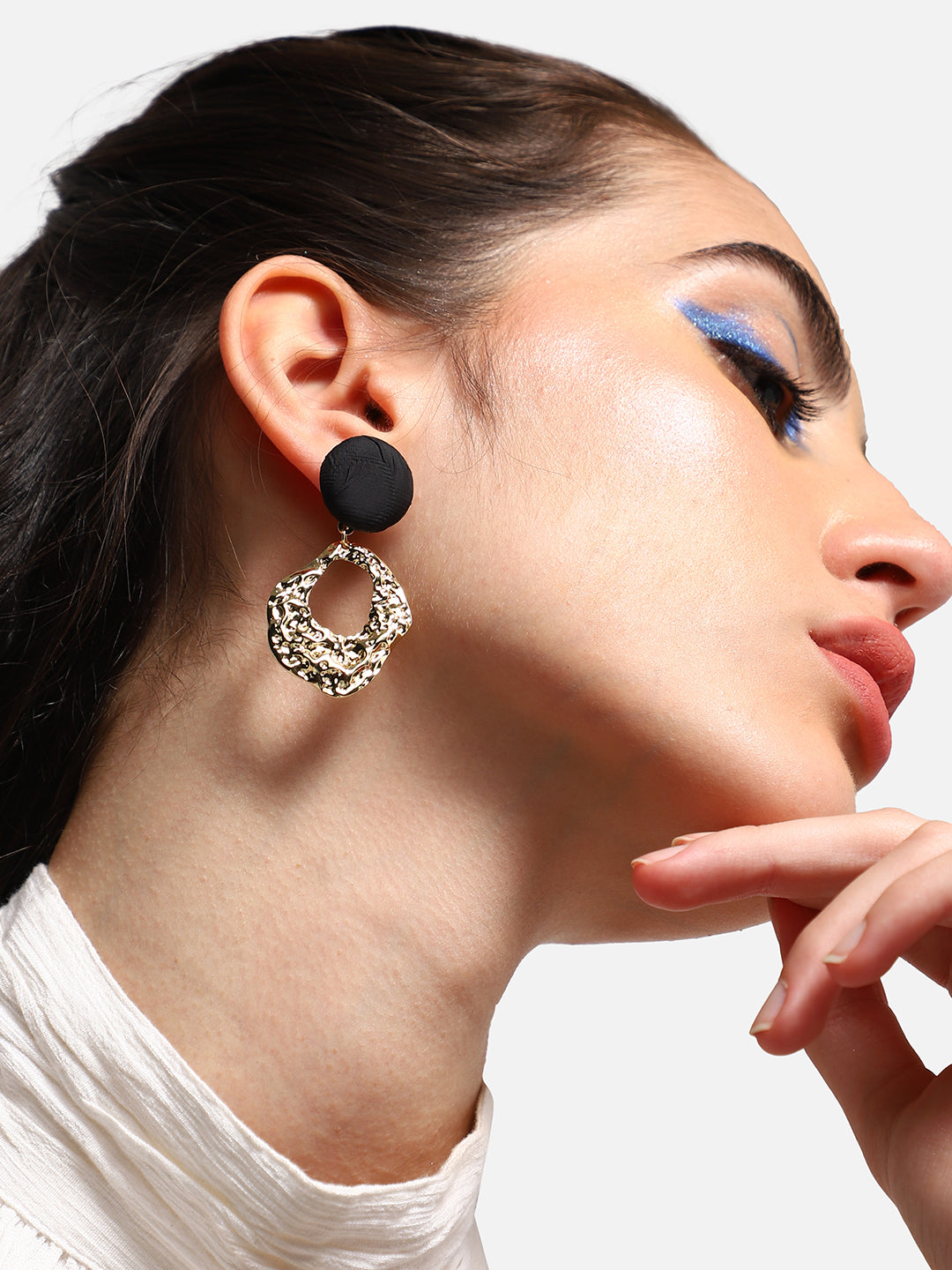 GOLD PLATED PARTY DESIGNER DROP EARRING FOR WOMEN