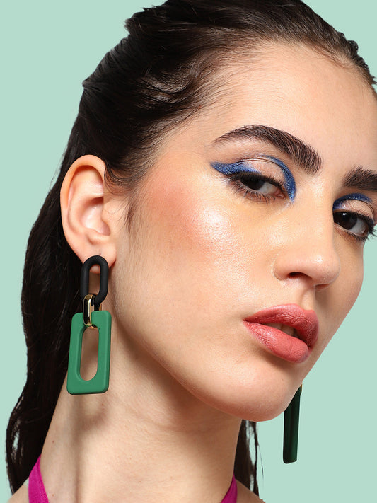 GOLD PLATED PARTY DESIGNER DROP EARRING FOR WOMEN