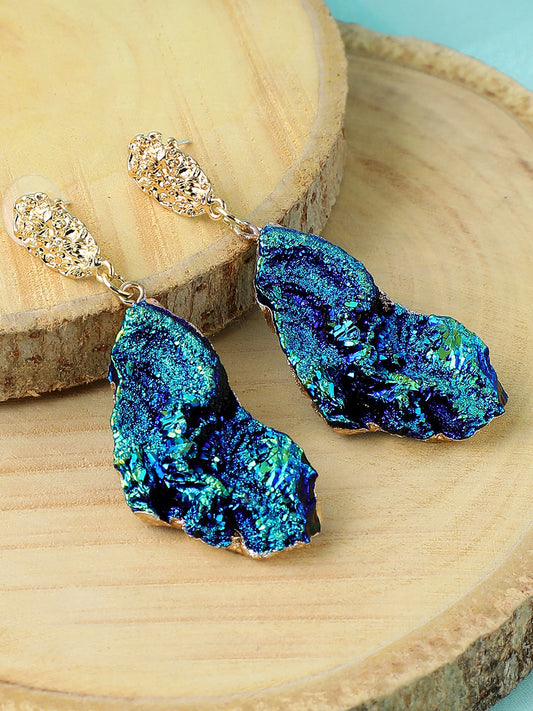 GOLD PLATED PARTY DESIGNER DROP EARRING FOR WOMEN