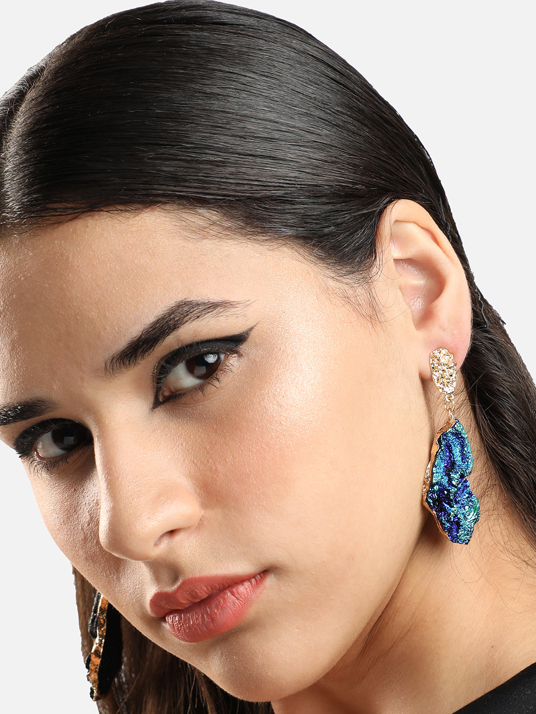 GOLD PLATED PARTY DESIGNER DROP EARRING FOR WOMEN