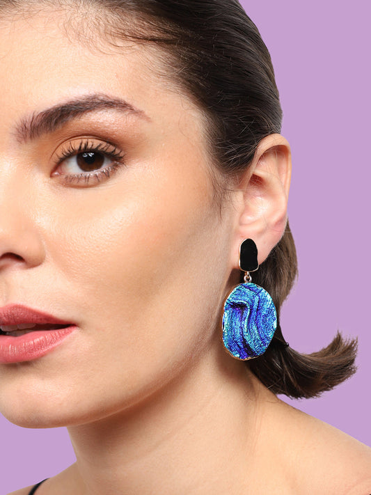 GOLD PLATED PARTY DESIGNER DROP EARRING FOR WOMEN