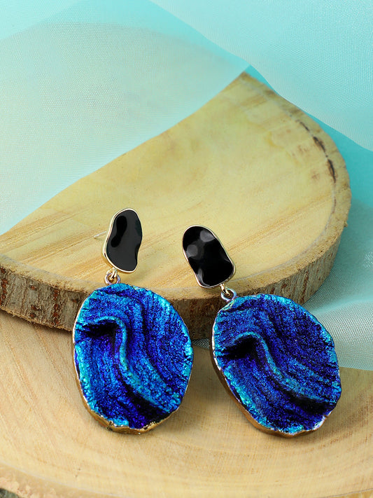 GOLD PLATED PARTY DESIGNER DROP EARRING FOR WOMEN