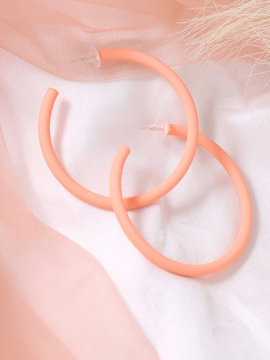 GOLD PLATED PARTY DESIGNER HOOP EARRING FOR WOMEN