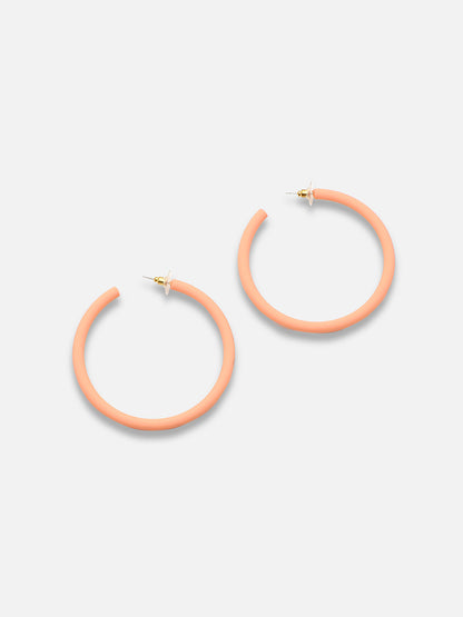 GOLD PLATED PARTY DESIGNER HOOP EARRING FOR WOMEN