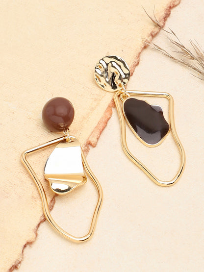 GOLD PLATED PARTY DESIGNER DROP EARRING FOR WOMEN