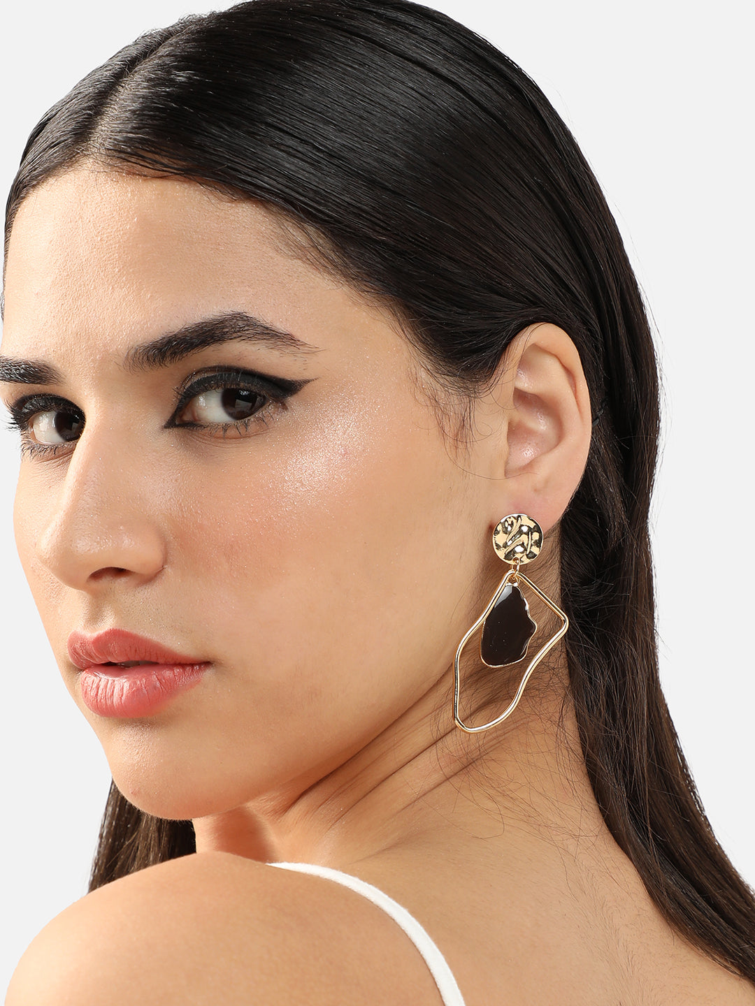 GOLD PLATED PARTY DESIGNER DROP EARRING FOR WOMEN