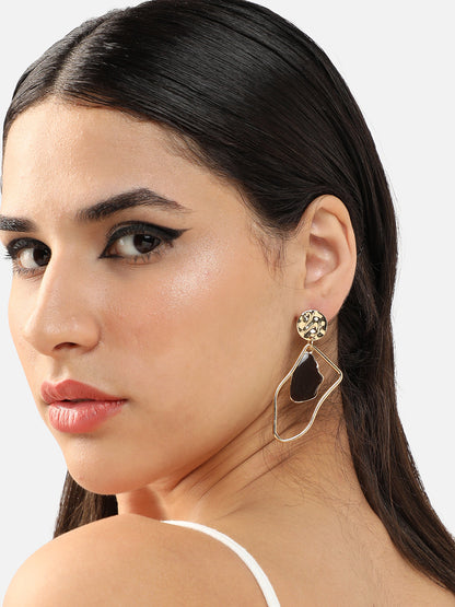 GOLD PLATED PARTY DESIGNER DROP EARRING FOR WOMEN