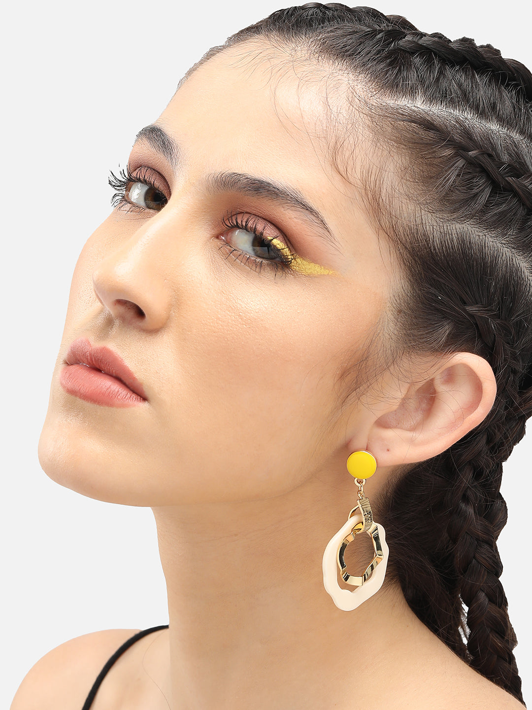 GOLD PLATED PARTY DESIGNER DROP EARRING FOR WOMEN