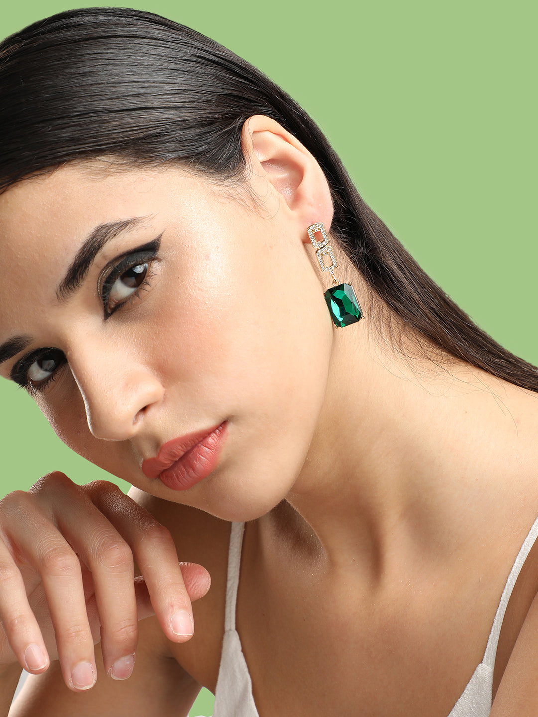 Emerald Drop Earrings
