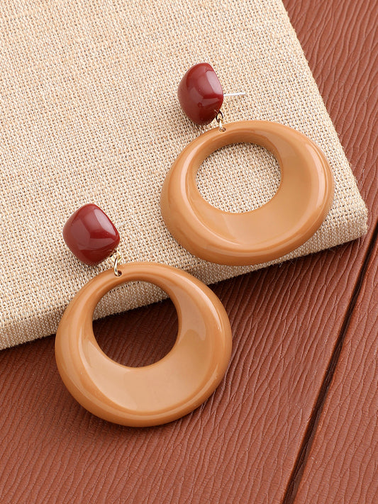 GOLD PLATED PARTY DESIGNER DROP EARRING FOR WOMEN