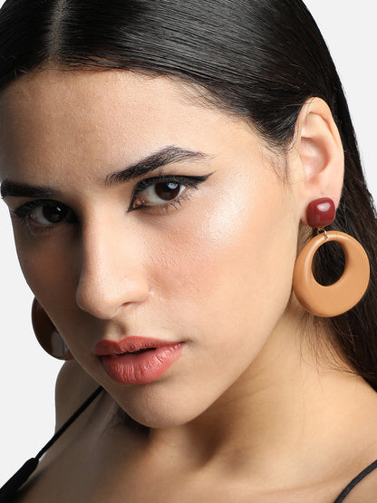 GOLD PLATED PARTY DESIGNER DROP EARRING FOR WOMEN