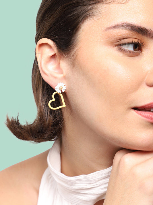 Gold Plated Party Designer Drop Earring For Women