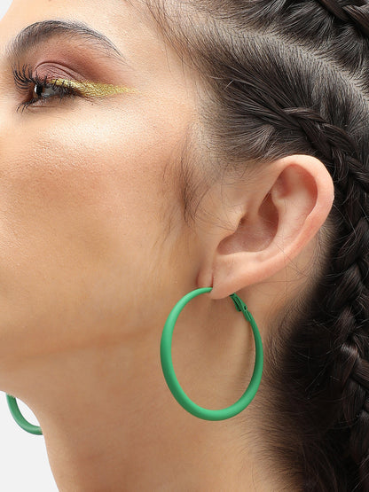 Gold Plated Party Designer Hoop Earring For Women