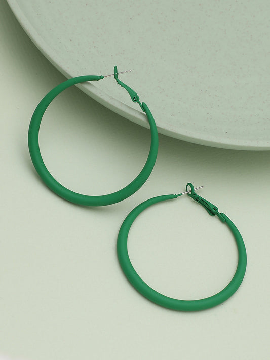 Gold Plated Party Designer Hoop Earring For Women