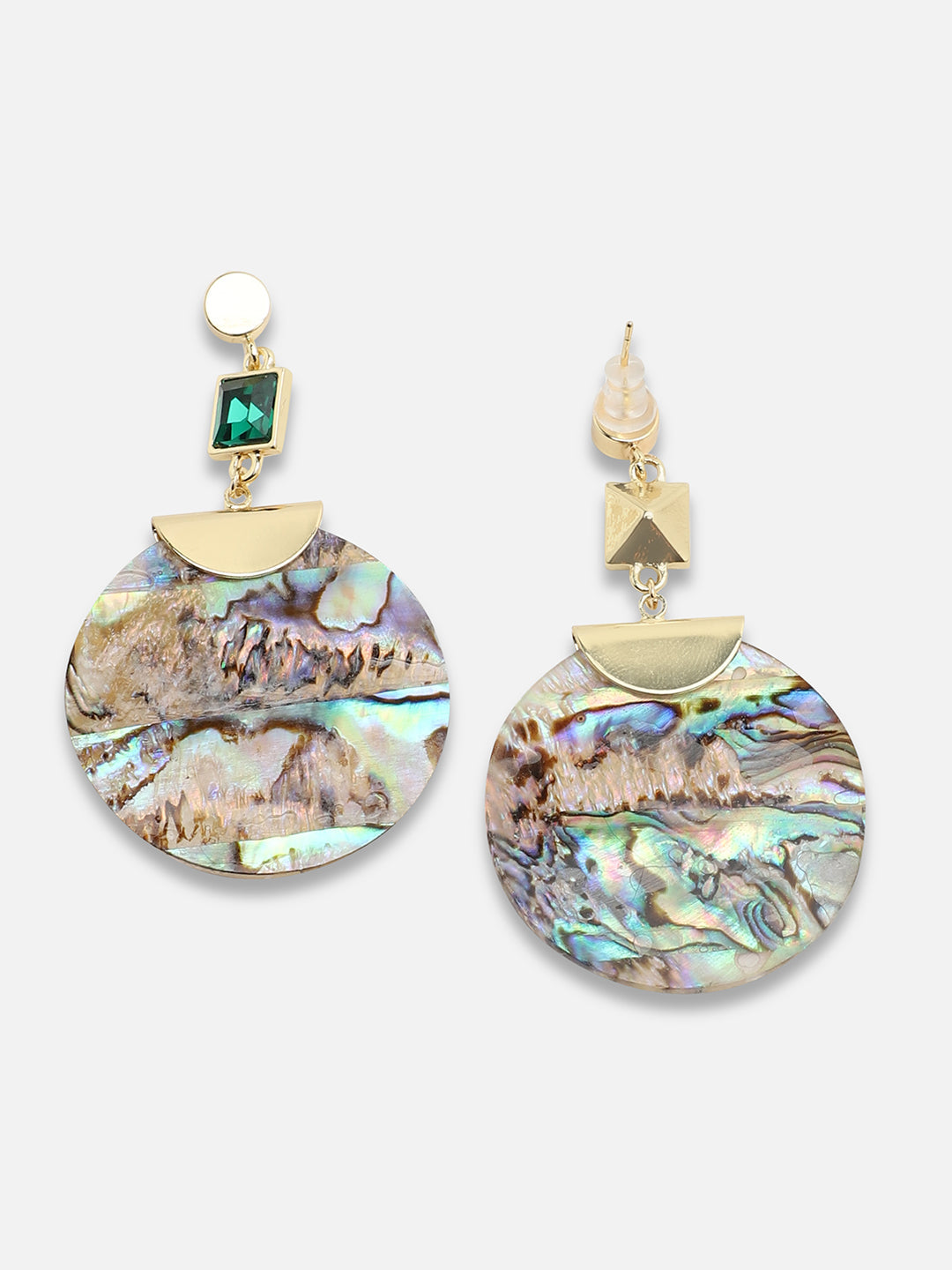 Gold Plated Party Designer Stone Drop Earring For Women