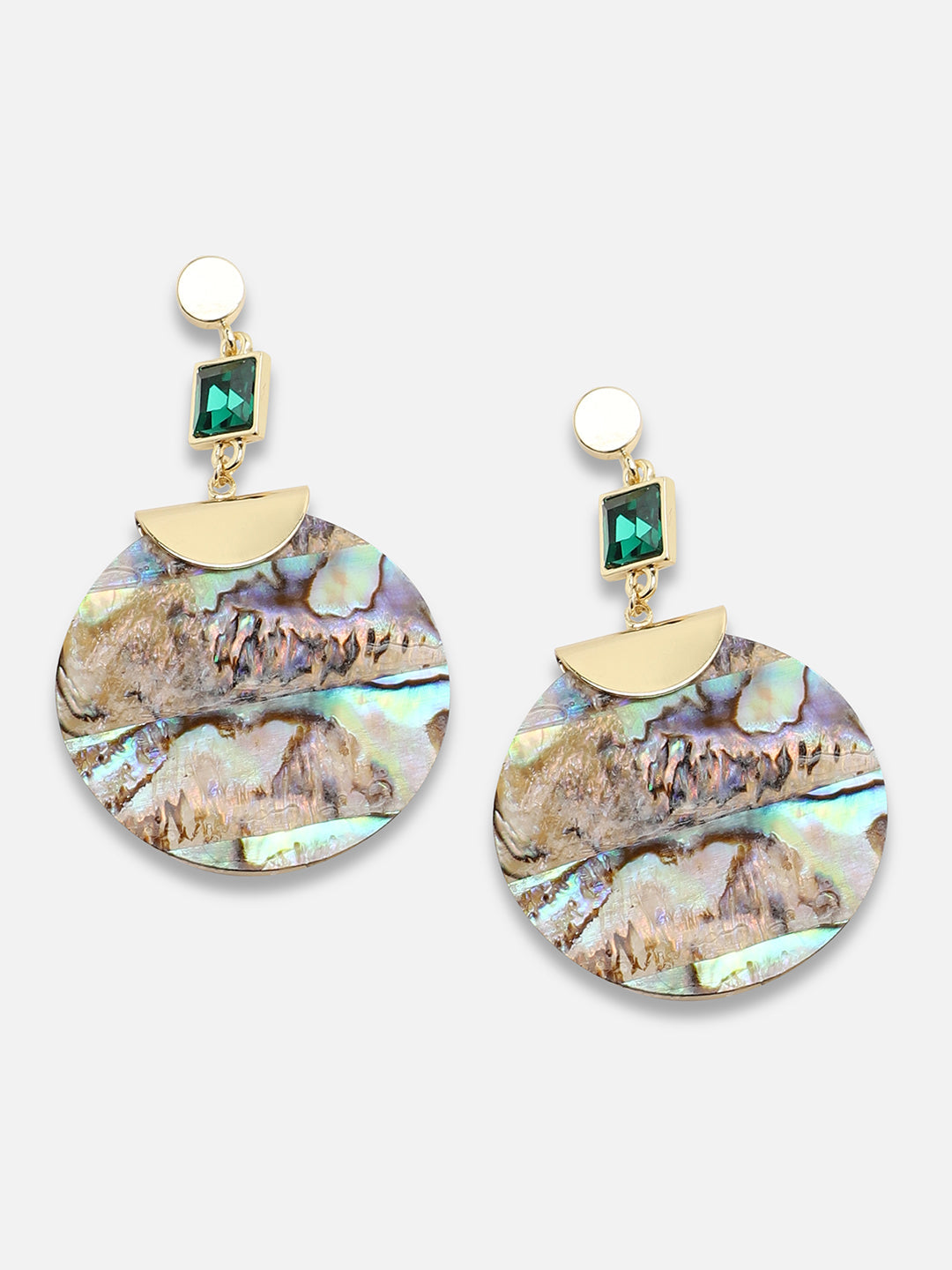 Gold Plated Party Designer Stone Drop Earring For Women