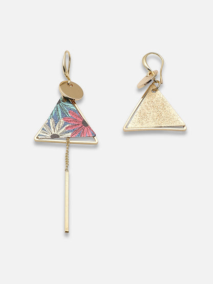 Gold Plated Party Designer Stone Drop Earring For Women