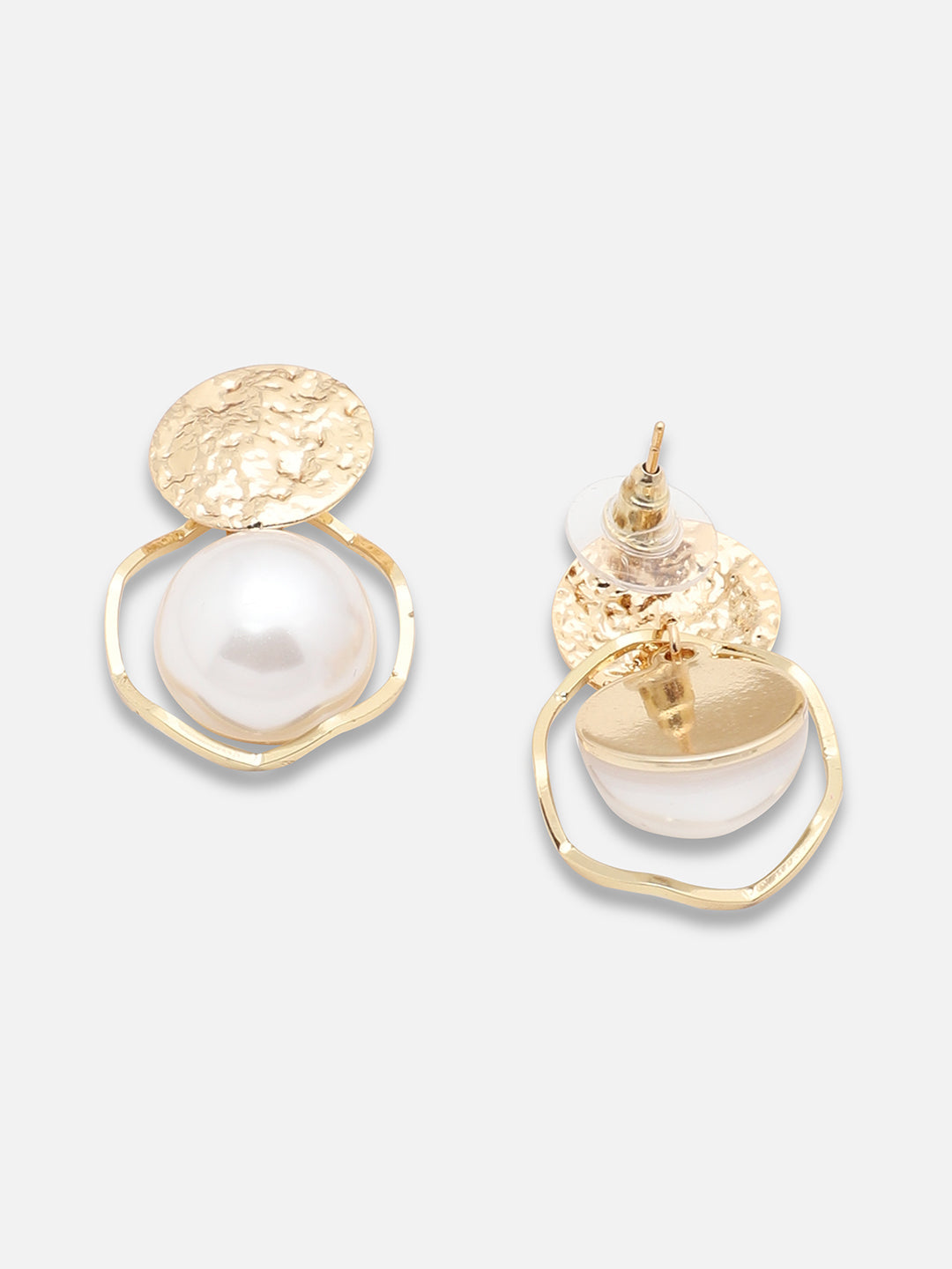 Gold Plated Party Pearls Drop Earring For Women