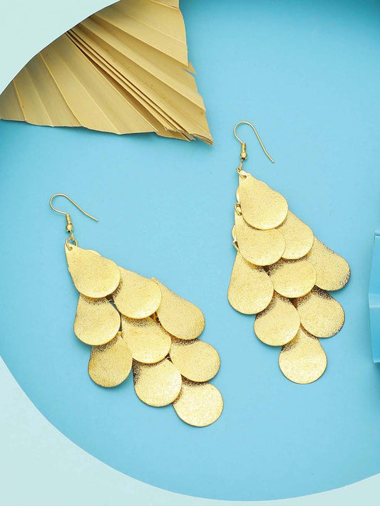 GOLD PLATED DROP EARRING WOMEN AND GIRLS