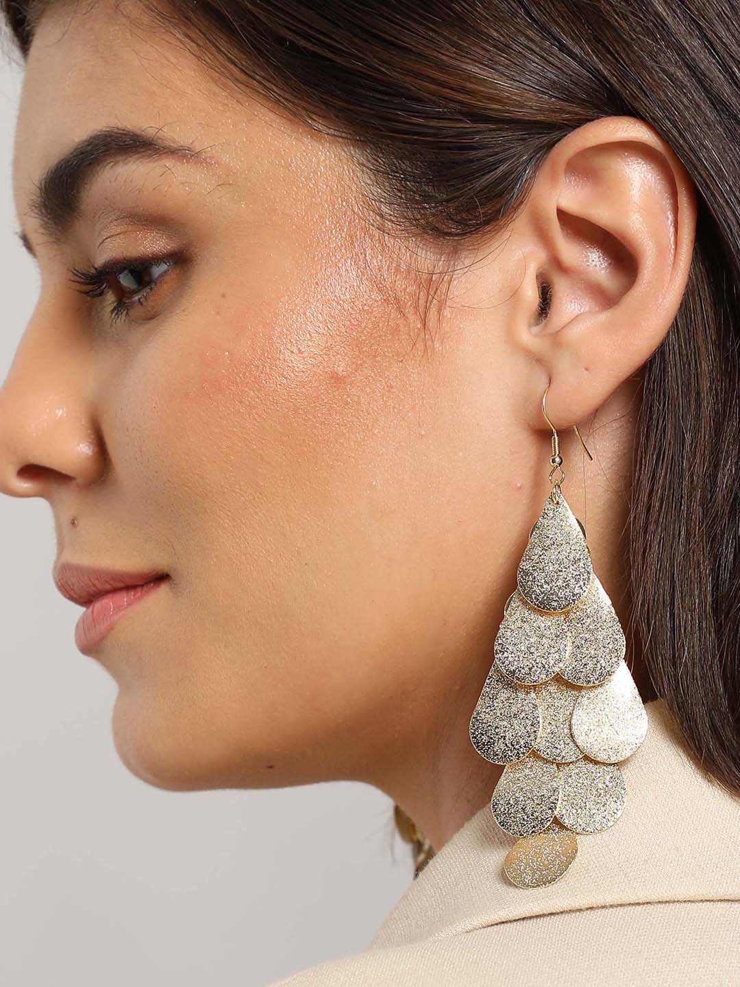 GOLD PLATED DROP EARRING WOMEN AND GIRLS