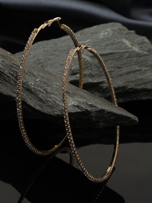 TRENDY SILVER PLATED HOOP EARRINGS FOR WOMEN AND GIRLS