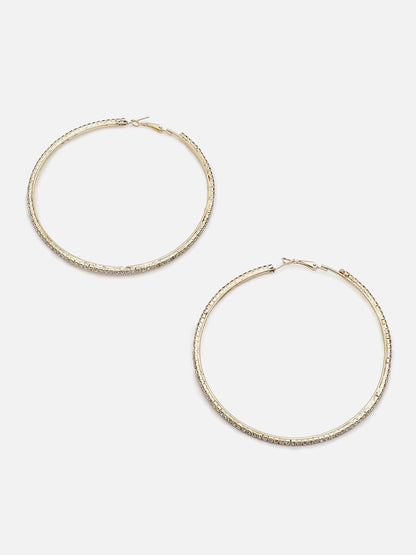 TRENDY SILVER PLATED HOOP EARRINGS FOR WOMEN AND GIRLS