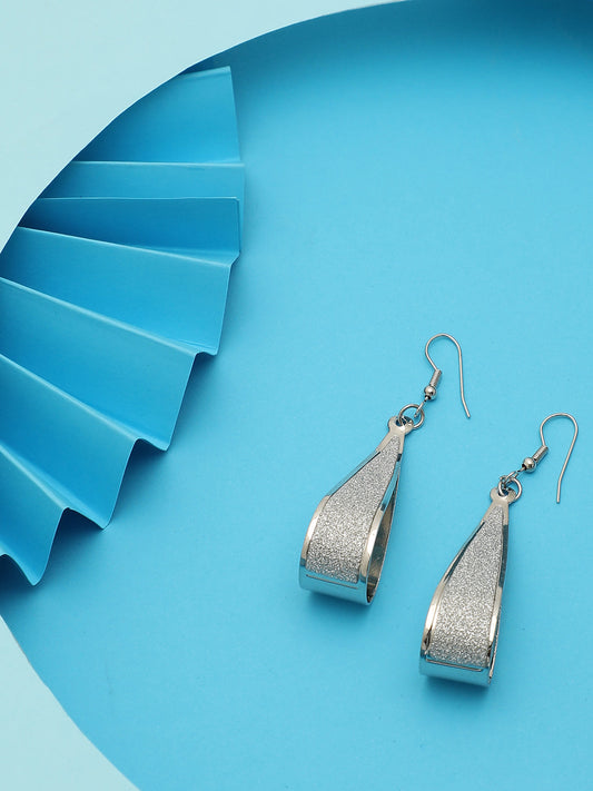 TRENDY SILVER PLATED DROP EARRINGS FOR WOMEN AND GIRLS
