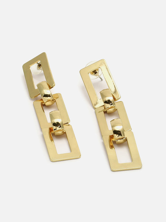 Gold Plated Designer Drop Earring